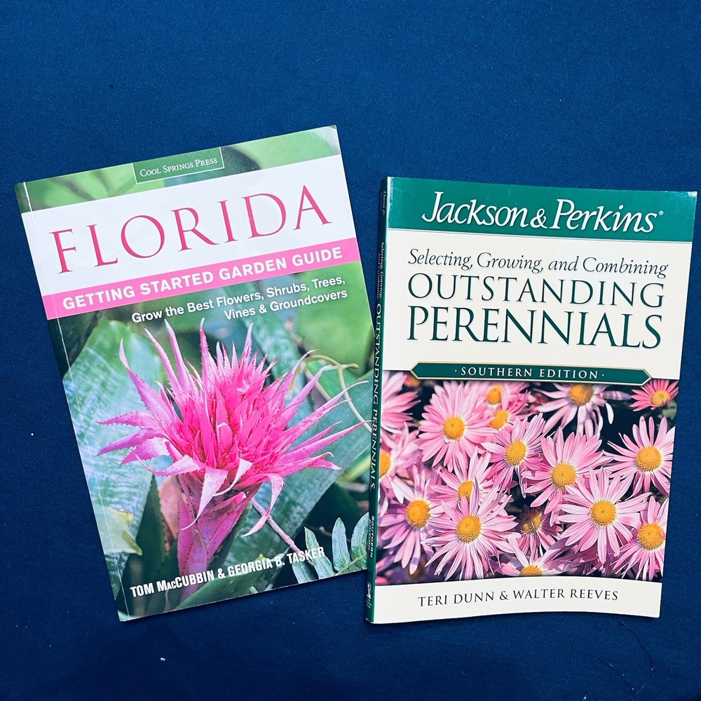 Florida Gardening Books Flowers Garden & Outstanding Perennials Southern 2 Books